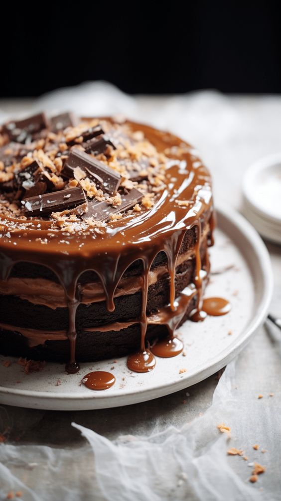 Salted Caramel Chocolate Cake - Easy Recipes